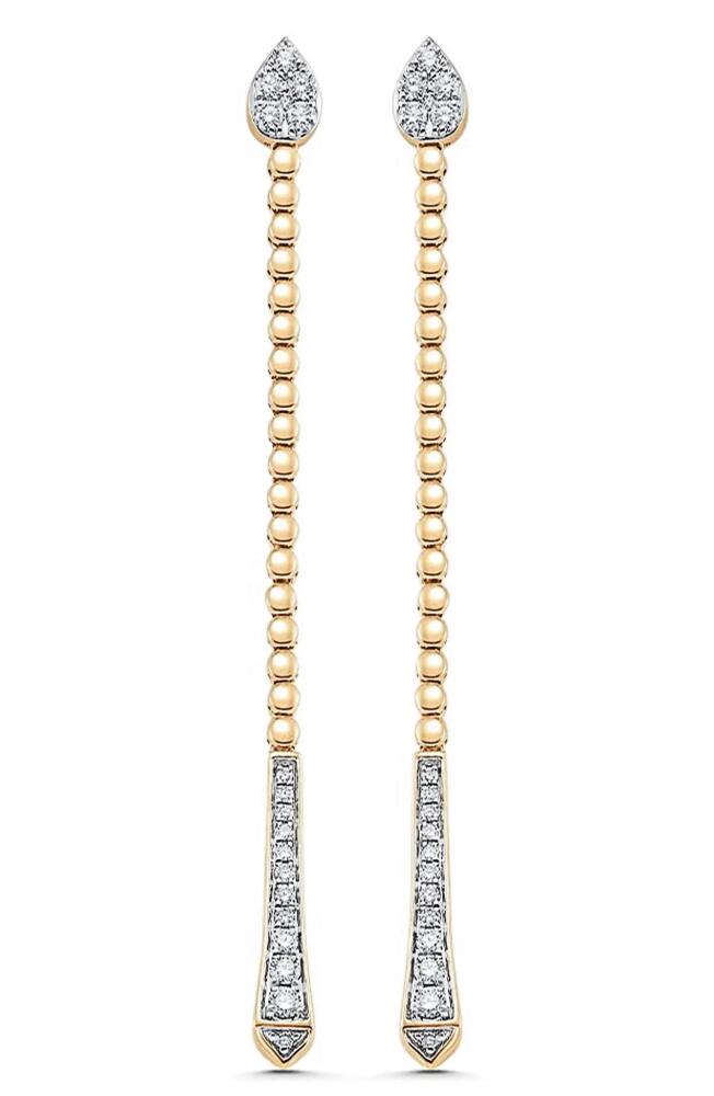 Sara Weinstock Unity Reverie Diamond Linear Drop Earrings in Yellow Gold Cover