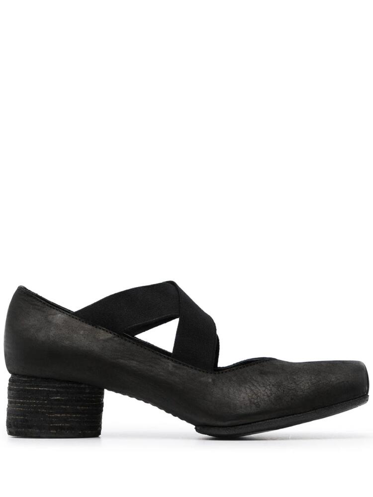 Uma Wang 25mm square-toe ballerina shoes - Black Cover