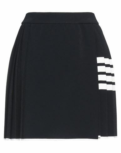 Thom Browne Woman Mini skirt Midnight blue Viscose, Polyester Cover