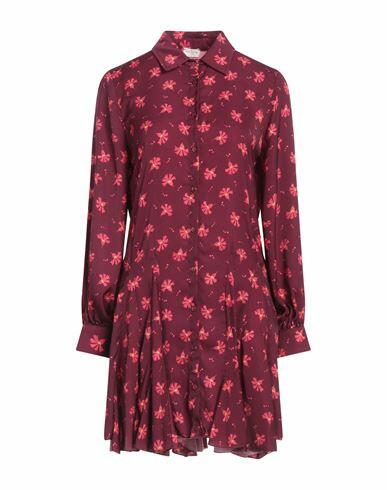 Rebel Queen Woman Mini dress Garnet Polyester Cover