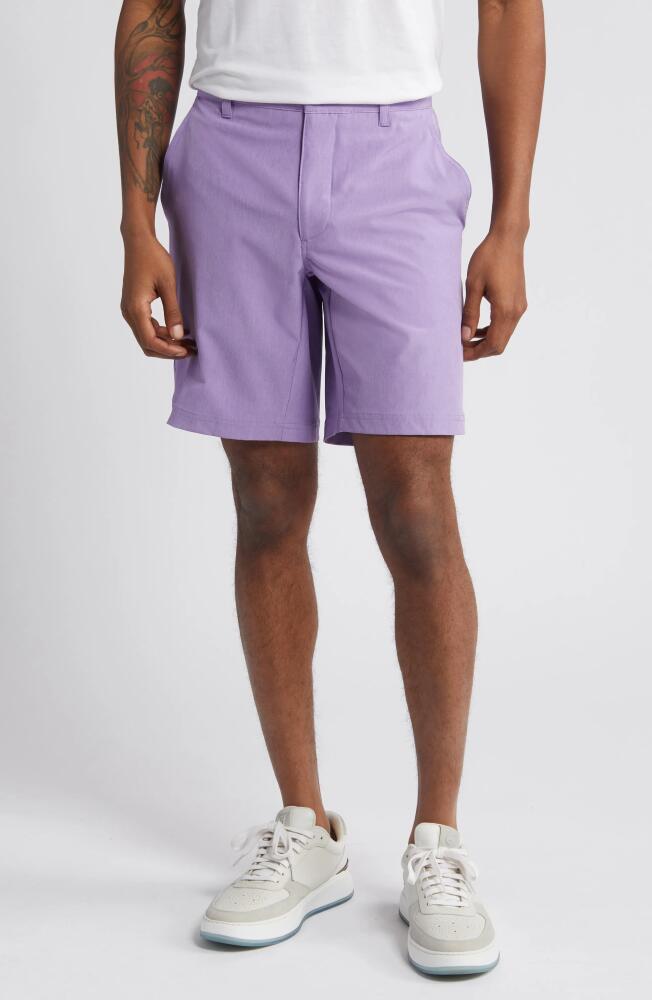 Swannies Sully REPREVE Recycled Polyester Shorts in Purple-Heather Cover