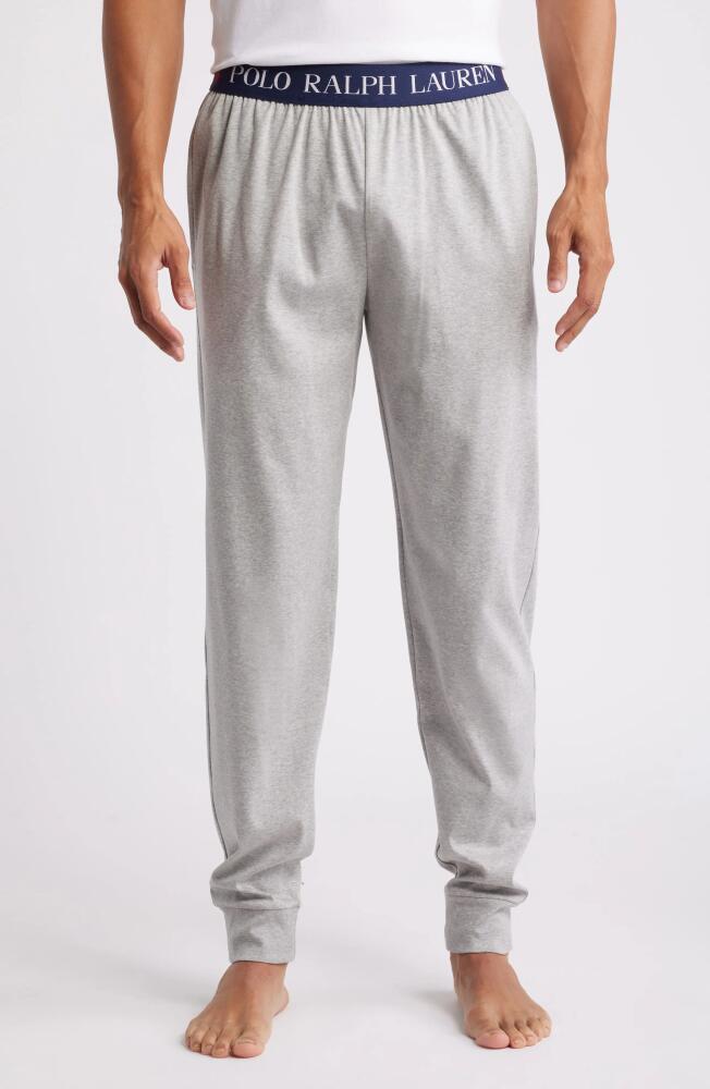 Polo Ralph Lauren Mercerized Cotton Pajama Joggers in Andover Heather Cover