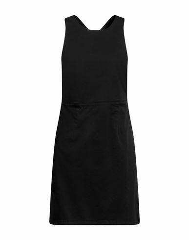 Department 5 Woman Mini dress Black Cotton, Elastane Cover