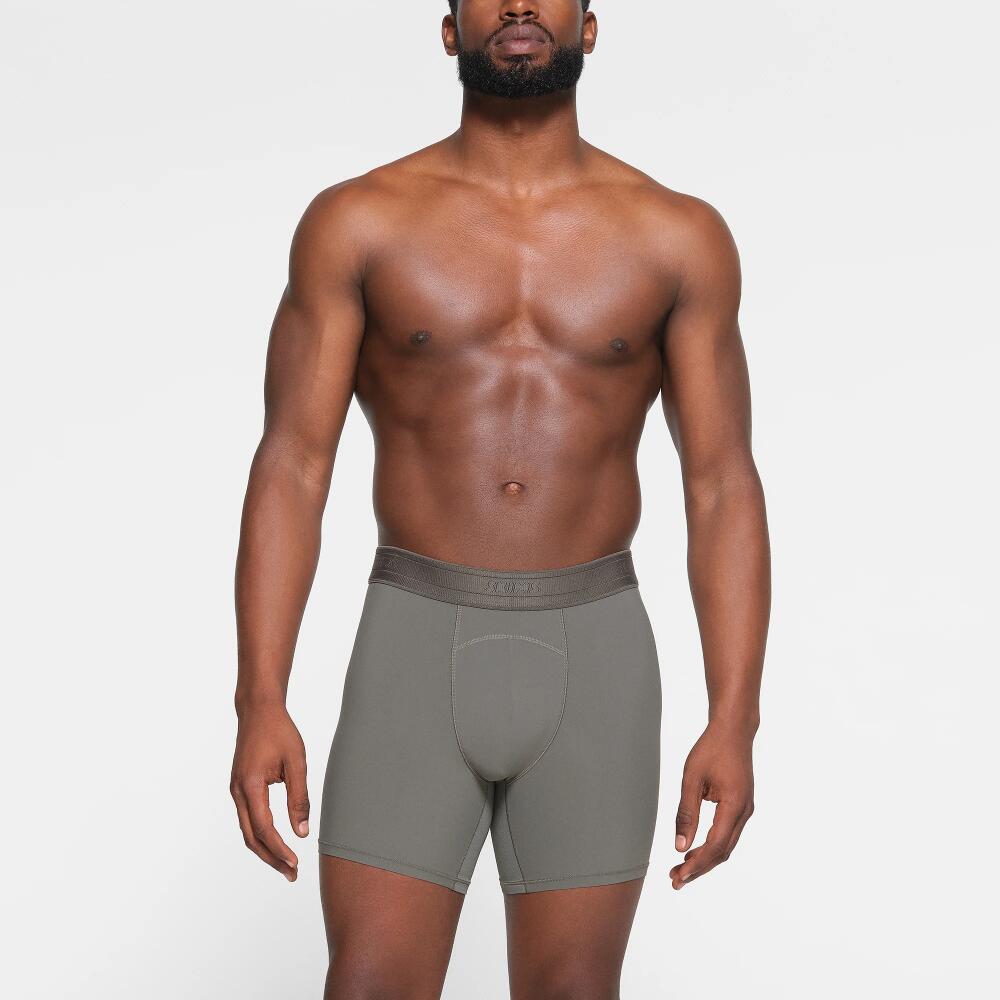 SKIMS Mens 5" Boxer Brief | Grey | XS | SKIMS Sport Cover