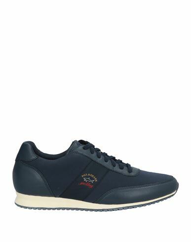 Paul & Shark Man Sneakers Navy blue Cow leather, Polyamide, Elastane Cover