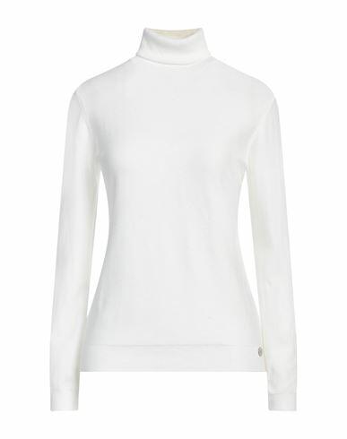 Take-two Woman Turtleneck White Viscose, Polyester, Nylon Cover