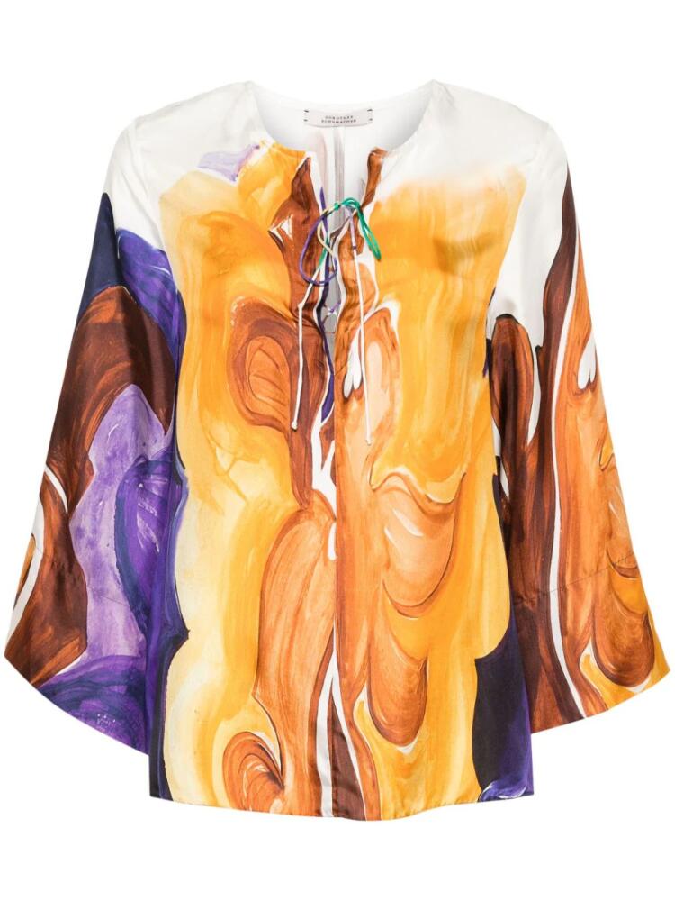 Dorothee Schumacher abstract-print blouse - Orange Cover