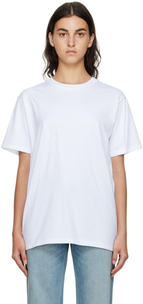 GAUCHERE White Pleated T-Shirt Cover