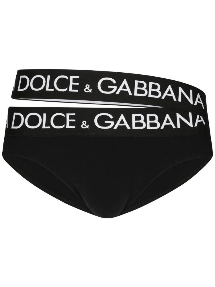 Dolce & Gabbana double-waistband bikini bottoms - Black Cover