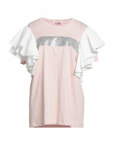 Gina Gorgeous Woman T-shirt Light pink Cotton, Polyester, Viscose Cover