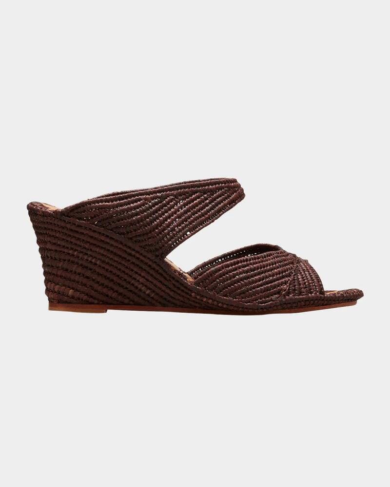 Carrie Forbes Houcine Raffia Wedge Sandals Cover