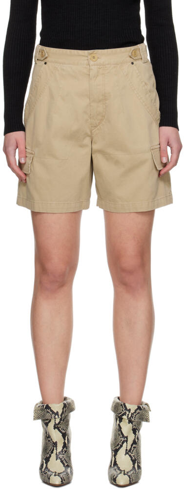 Isabel Marant Beige Lisette Shorts Cover