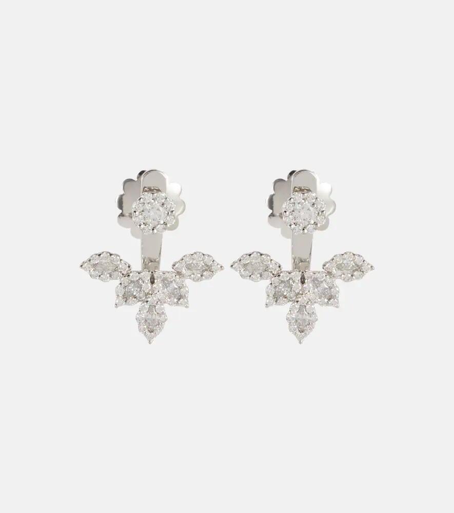 Yeprem Moonflower 18kt white gold earrings with diamonds Cover