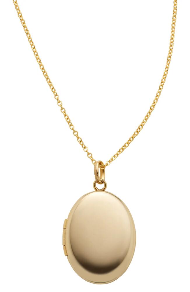 MADE BY MARY Oval Locket Necklace in Gold Cover