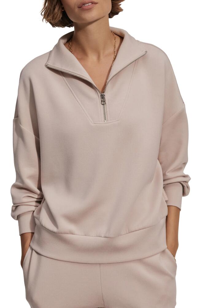 Varley Hawley Half-Zip Sweatshirt in Mushroom Cover