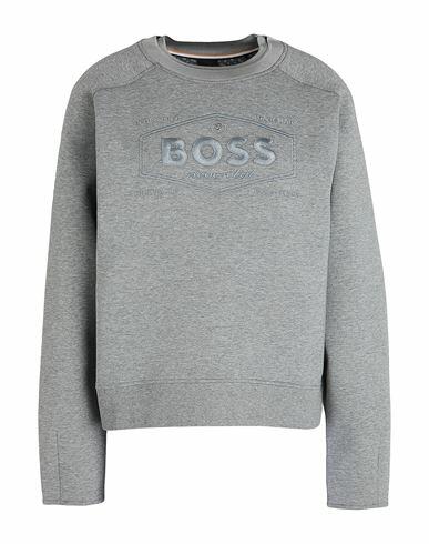 Boss Woman Sweatshirt Grey Cotton, Polyester, Elastane Cover