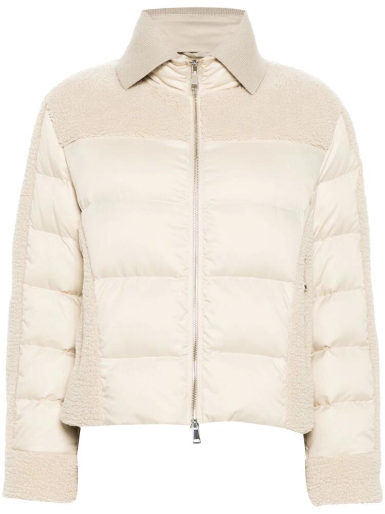 Add fleece down puffer jacket - Neutrals Cover