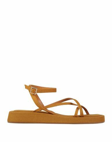 Gia / Rhw Woman Sandals Mustard Textile fibers Cover