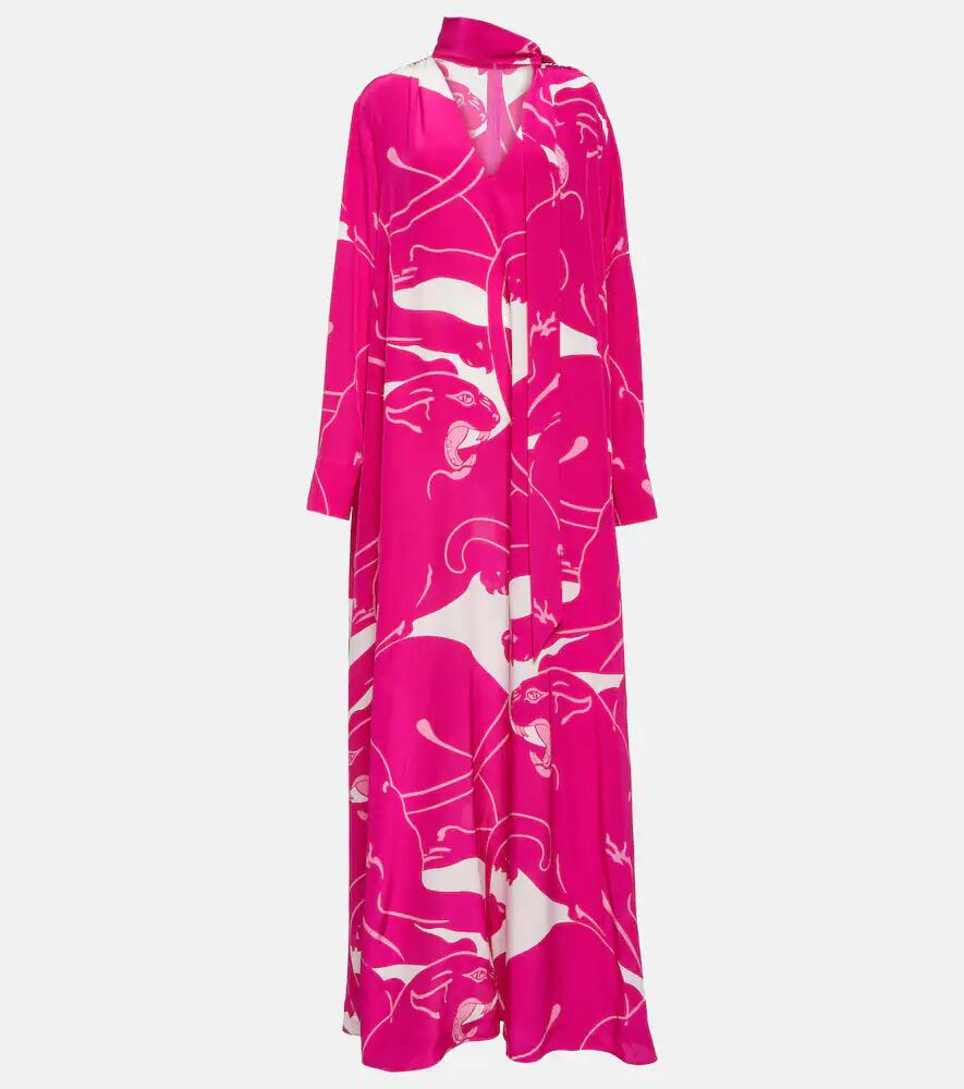 Valentino Printed silk jumpsuit Cover