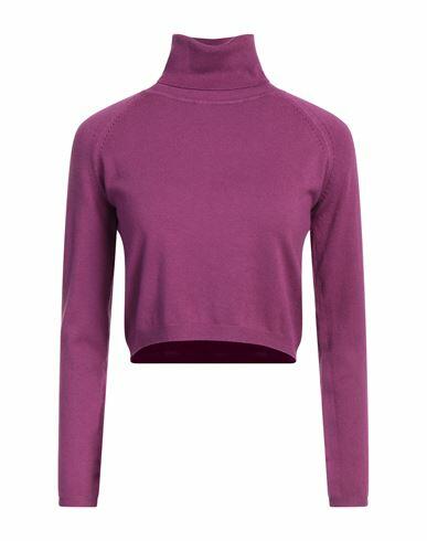 Take-two Woman Turtleneck Mauve Viscose, Polyester, Nylon Cover