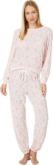 Honeydew Intimates Star Seeker Brushed Jersey Lounge Set (Ballet Bouquets) Women's Pajama Sets Cover