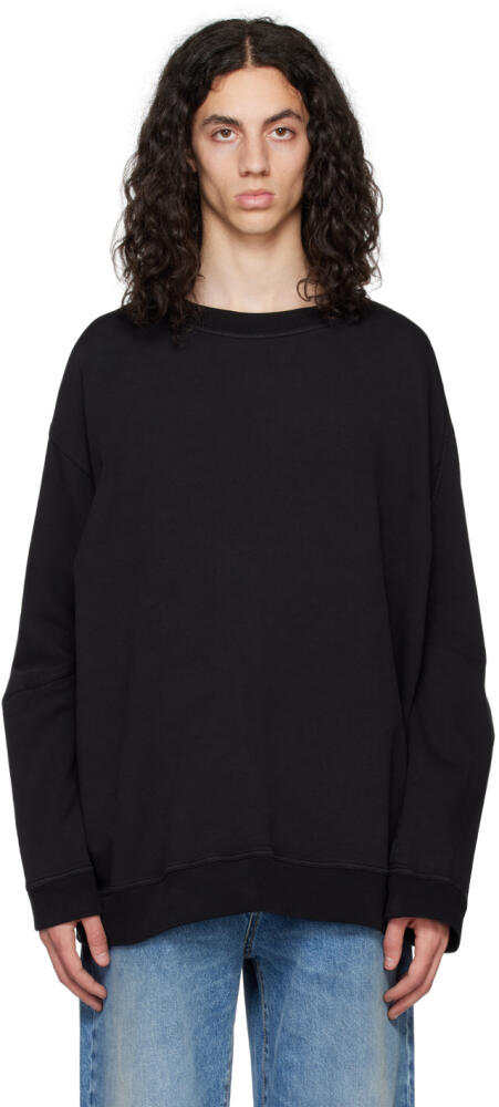 Marina Yee Black Turned Sleeve Sweatshirt Cover