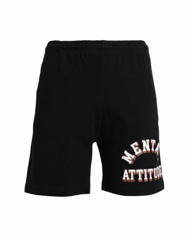 Market Market Mental Attitude Shorts Man Shorts & Bermuda Shorts Black Cotton Cover