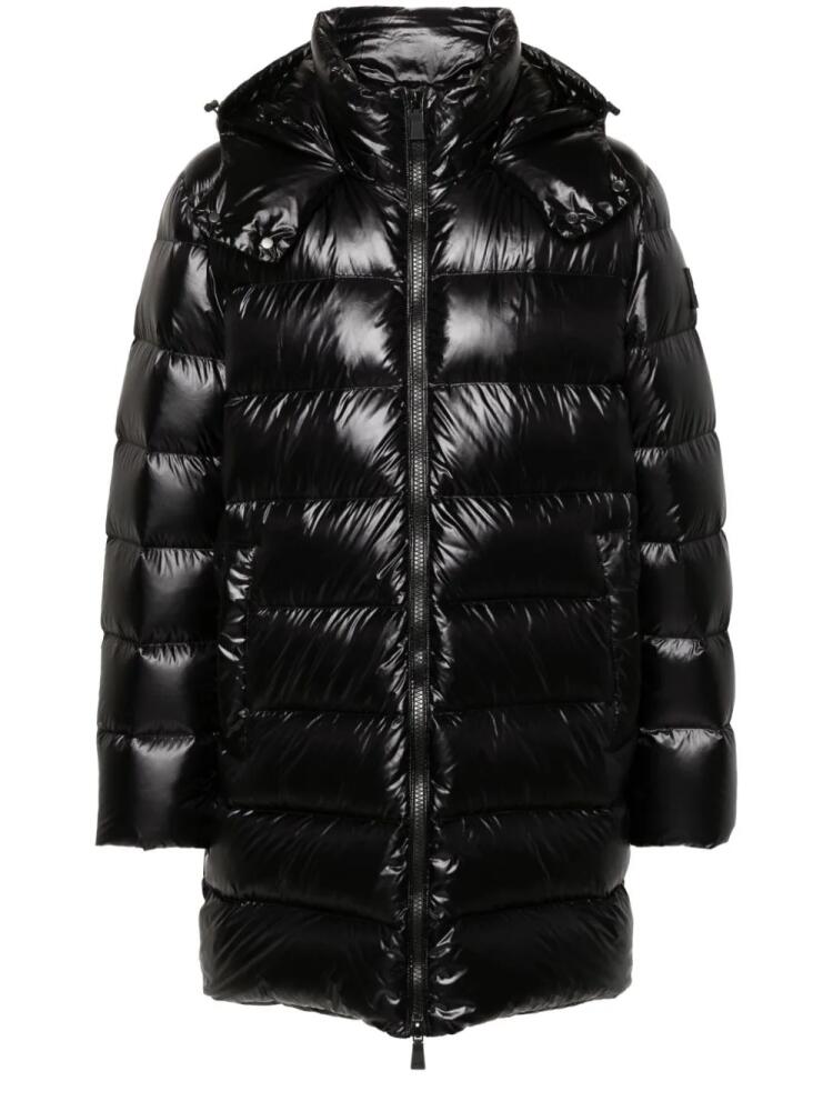 Add detachable-hood down coat - Black Cover