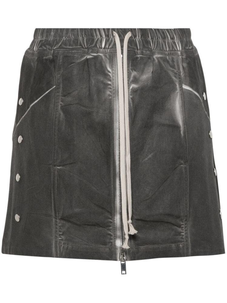 Rick Owens DRKSHDW Babel denim mini skirt - Grey Cover