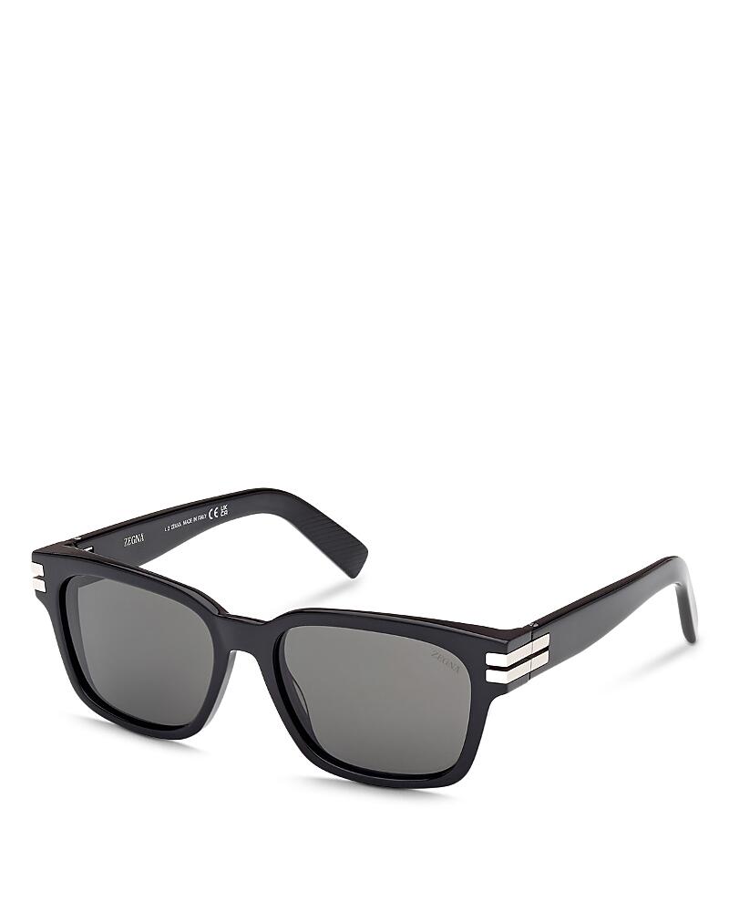 Zegna Rectangular Sunglasses, 55mm Cover