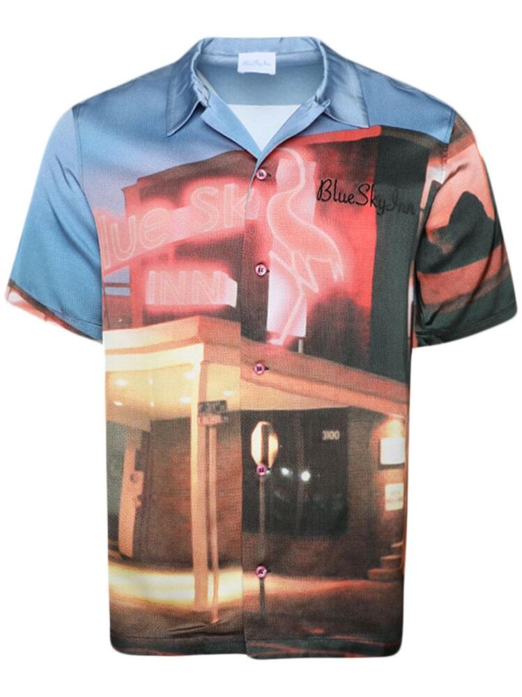 BLUE SKY INN Flamingo Inn graphic-print shirt Cover