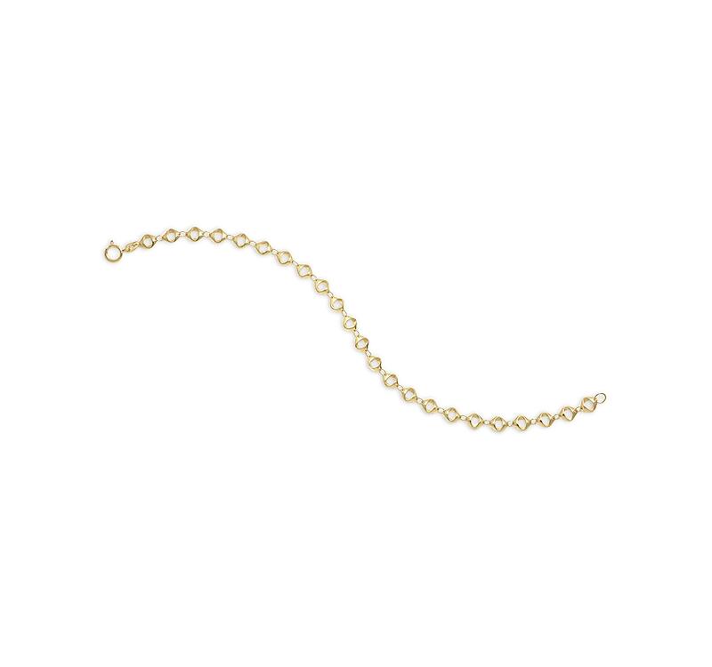 Moon & Meadow 14K Yellow Gold Evil Eye Inspired Link Bracelet Cover