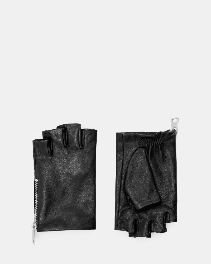 AllSaints Charly Leather Fingerless Gloves Cover