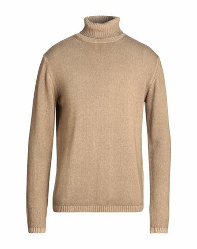 Daniele Fiesoli Man Turtleneck Camel Cashmere Cover