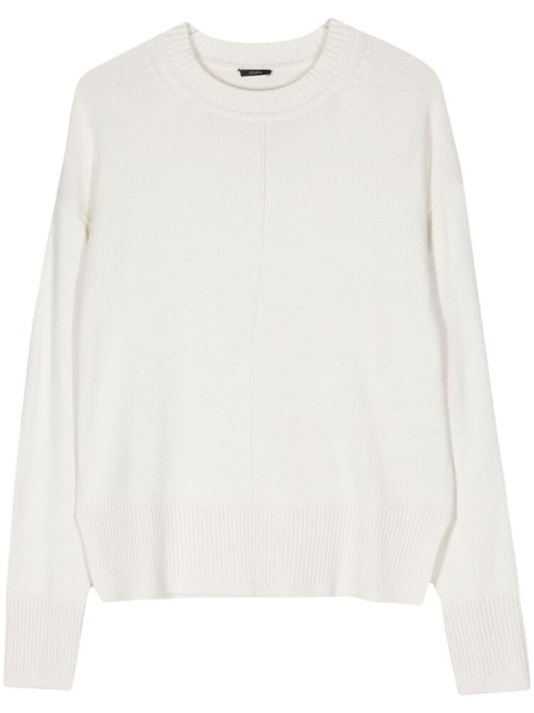 JOSEPH crew-neck silk-blend jumper - Neutrals Cover