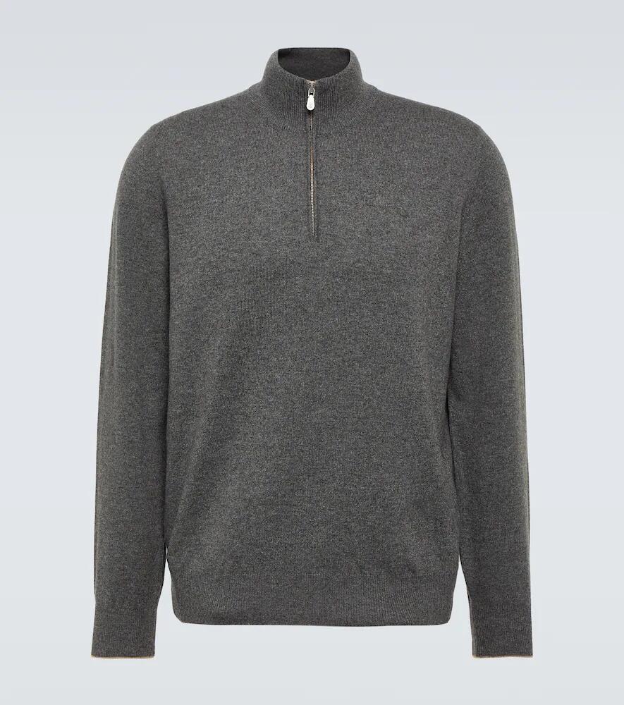 Brunello Cucinelli Cashmere half-zip sweater Cover