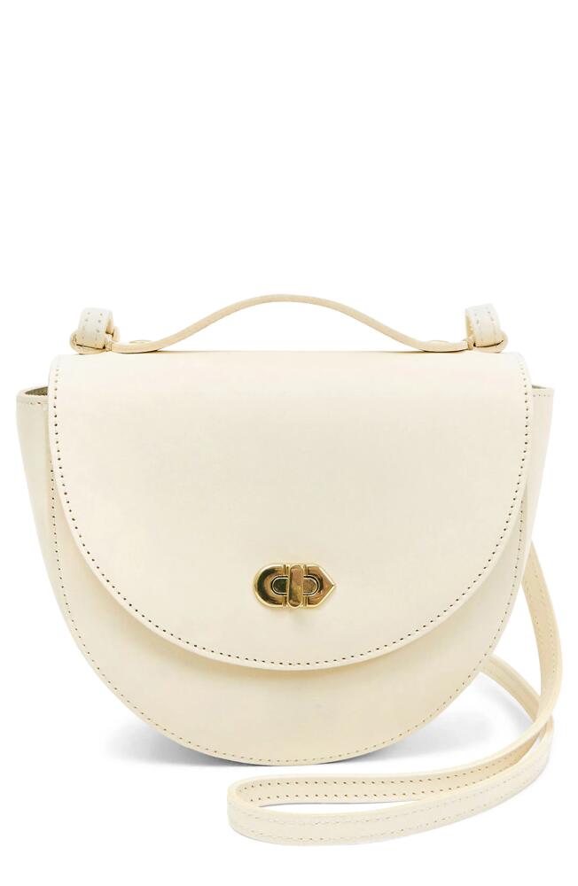 Clare V. Elodie Leather Crossbody Bag in Cream Veg Cover