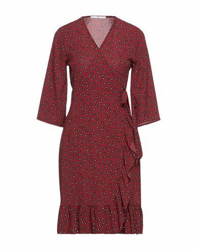 Massimo Rebecchi Woman Mini dress Burgundy Polyester Cover