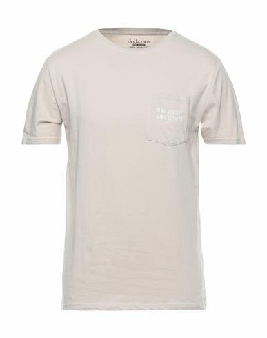 Jeckerson Man T-shirt Beige Cotton, Elastane Cover