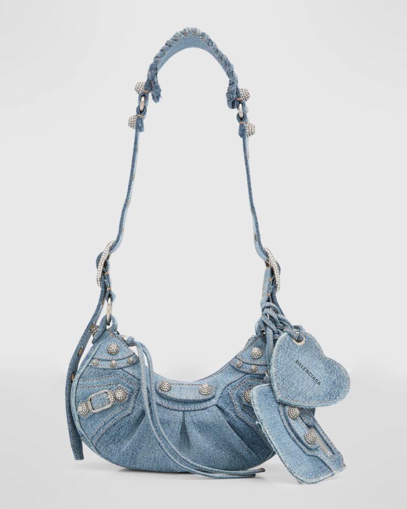 Balenciaga Le Cagole XS Shoulder Bag In Denim Cover