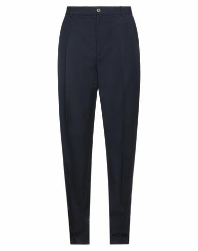 Kenzo Man Pants Midnight blue Virgin Wool, Cotton Cover