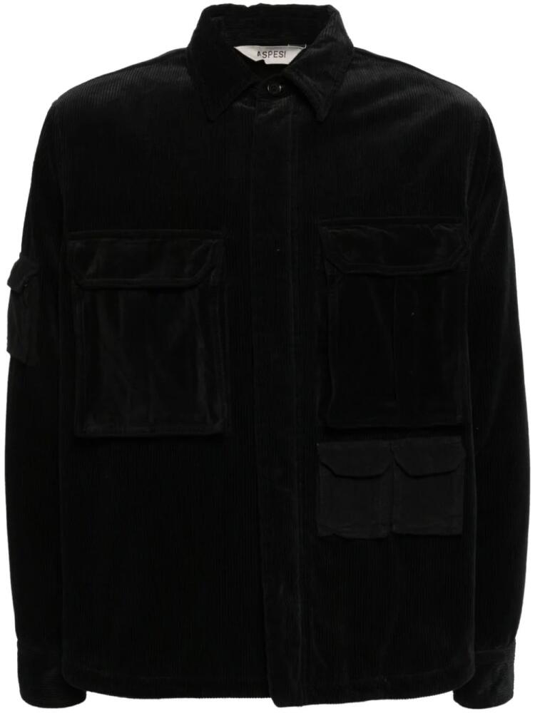 ASPESI corduroy shirt jacket - Black Cover