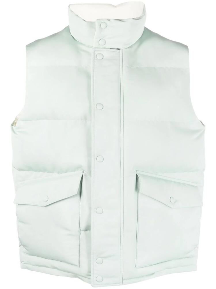 Alexander McQueen logo-print gilet - Green Cover