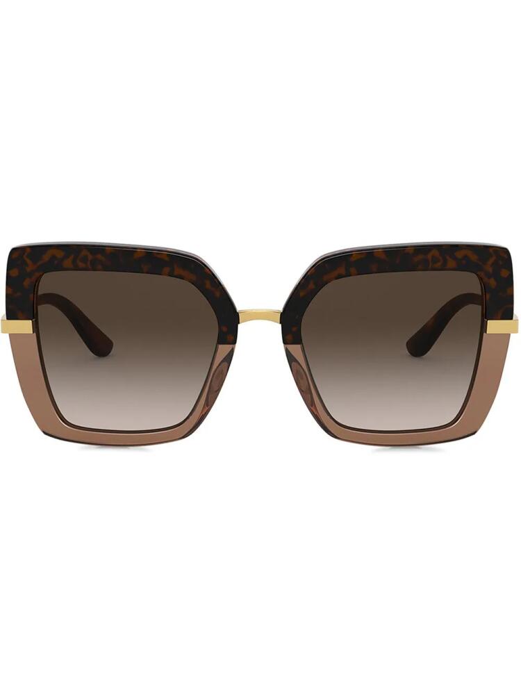 Dolce & Gabbana Eyewear square-frame sunglasses - Brown Cover