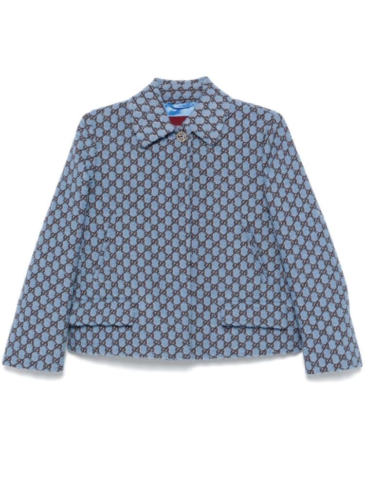 Gucci GG Shadow bouclé jacket - Blue Cover