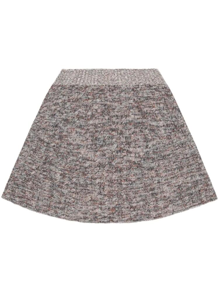 Stella McCartney ribbed knitted mini skirt - Grey Cover