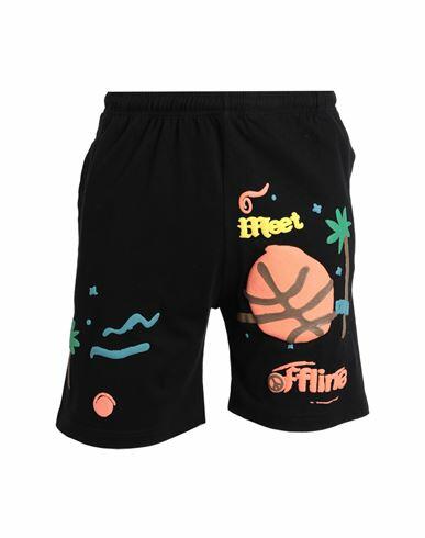 Market Meet Me Offline Shorts Man Shorts & Bermuda Shorts Black Cotton Cover