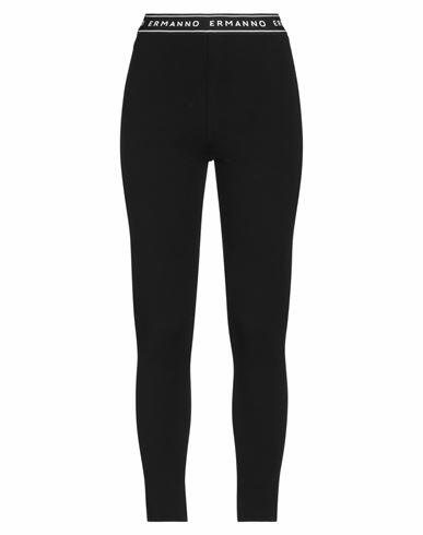 Ermanno Firenze Woman Leggings Black Viscose, Polyester, Polyamide, Elastane Cover