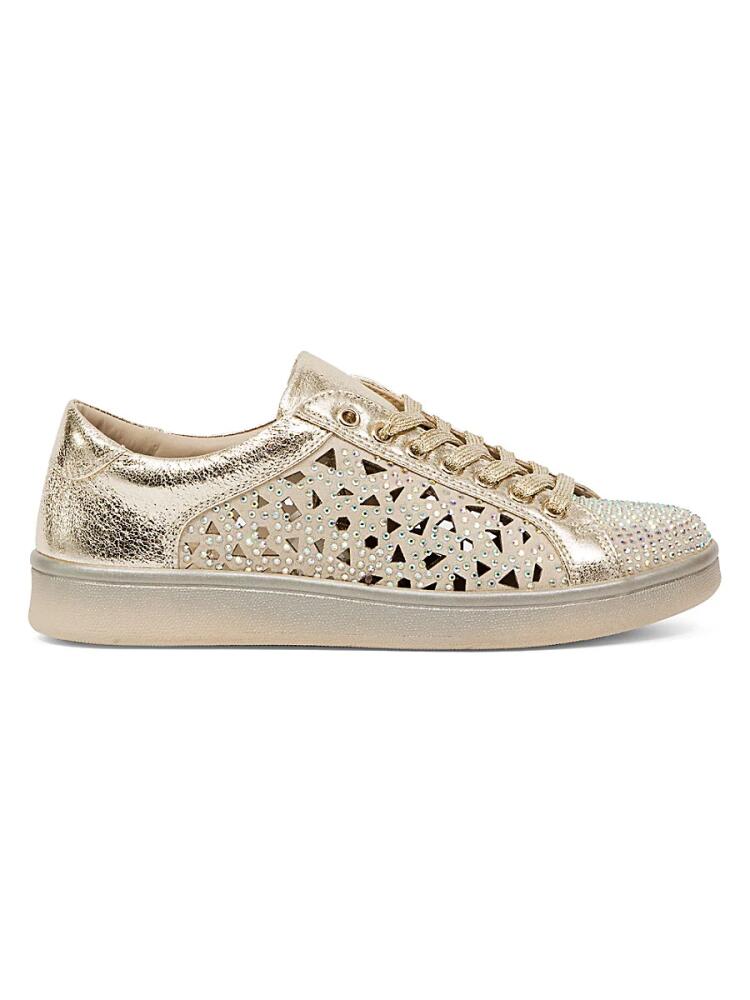 Lady Couture Women's Paris Embellished Sneakers - Gold Cover