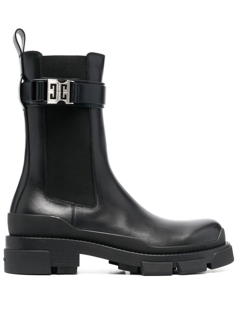 Givenchy Terra leather Chelsea boots - Black Cover